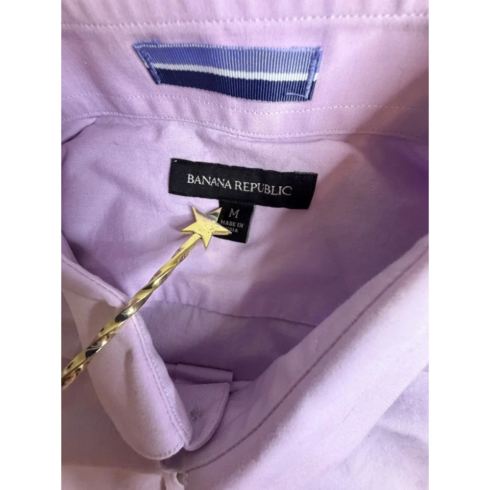 Banana Republic Men's Short Sleeve Button Front Utility Shirt Dual Pocket Size M